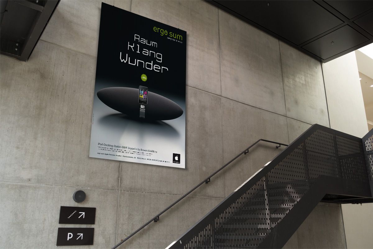 Plakatwerbung und Außenwerbung für ergo sum Mainz von WOA